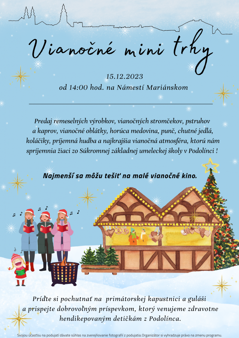 Pozvánka na Vianočné mini trhy 